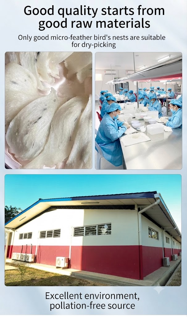 Clean facilities and meticulous hand-picking